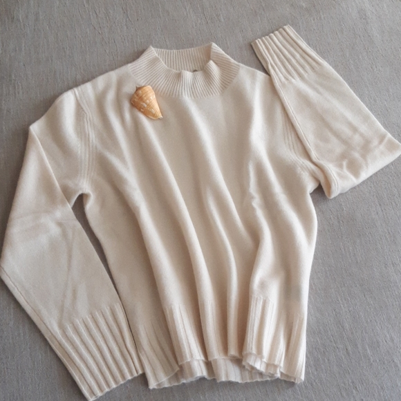 J. Crew Mockneck Cashmere Sweater - Picture 3 of 12